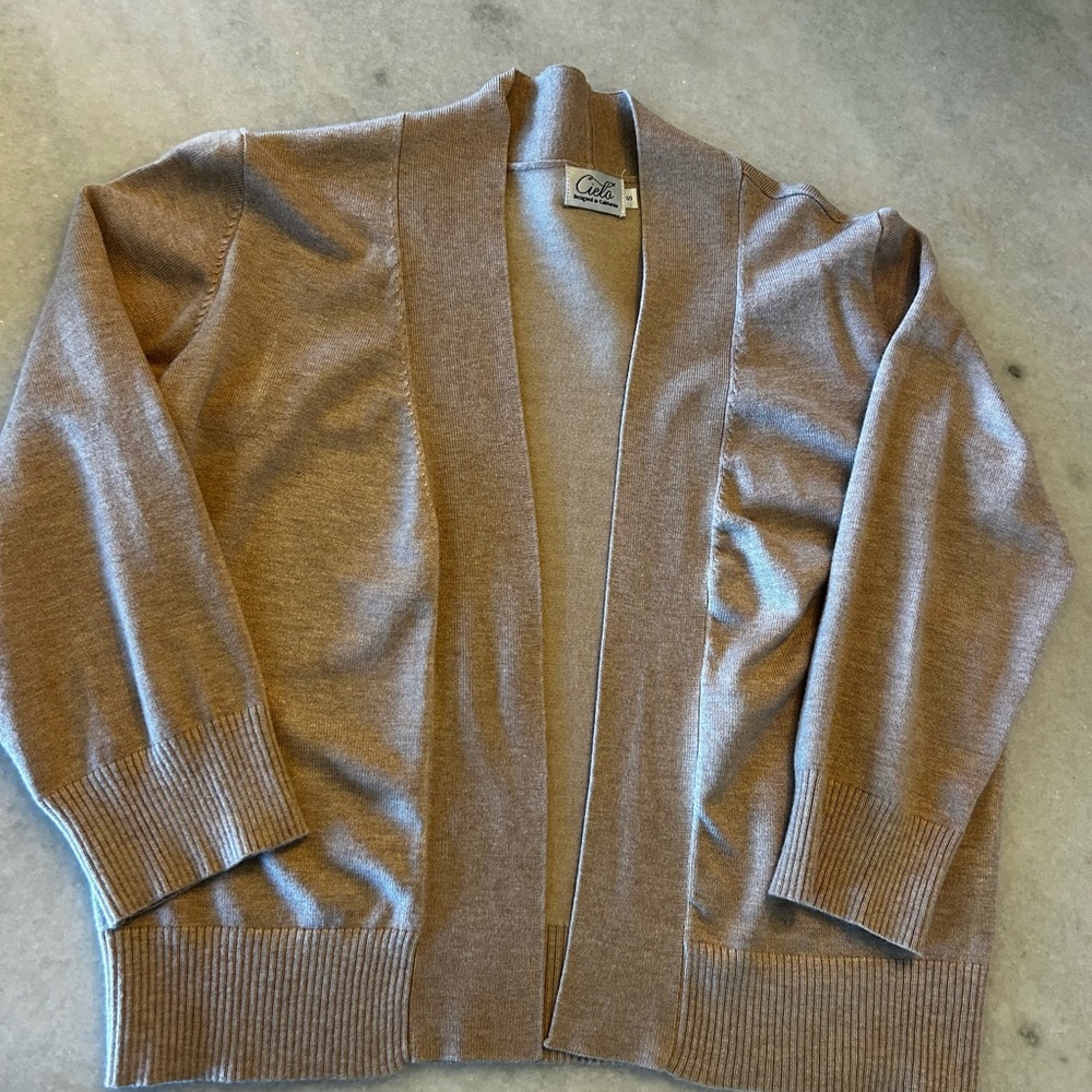 Cielo Tan Knit Cardigan Shrug
